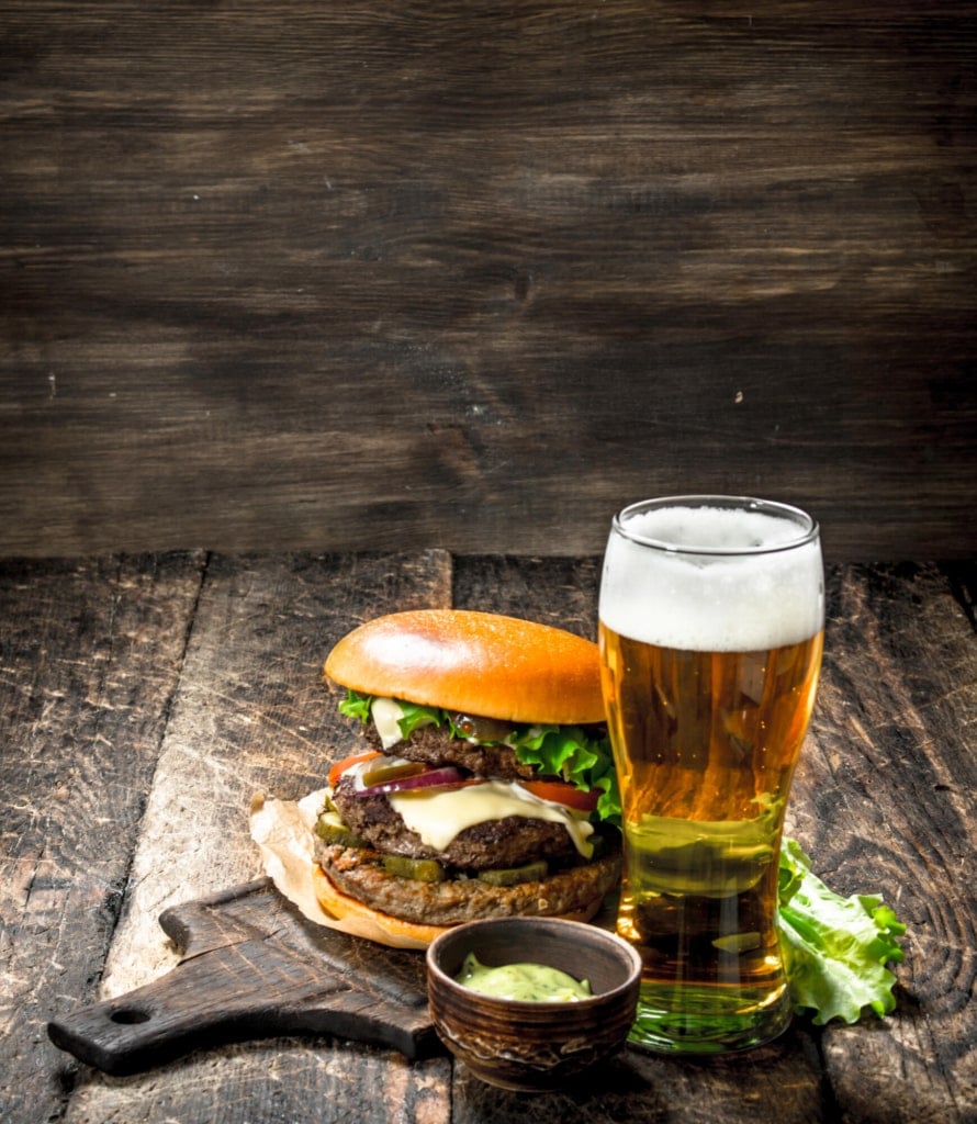 beer and burger