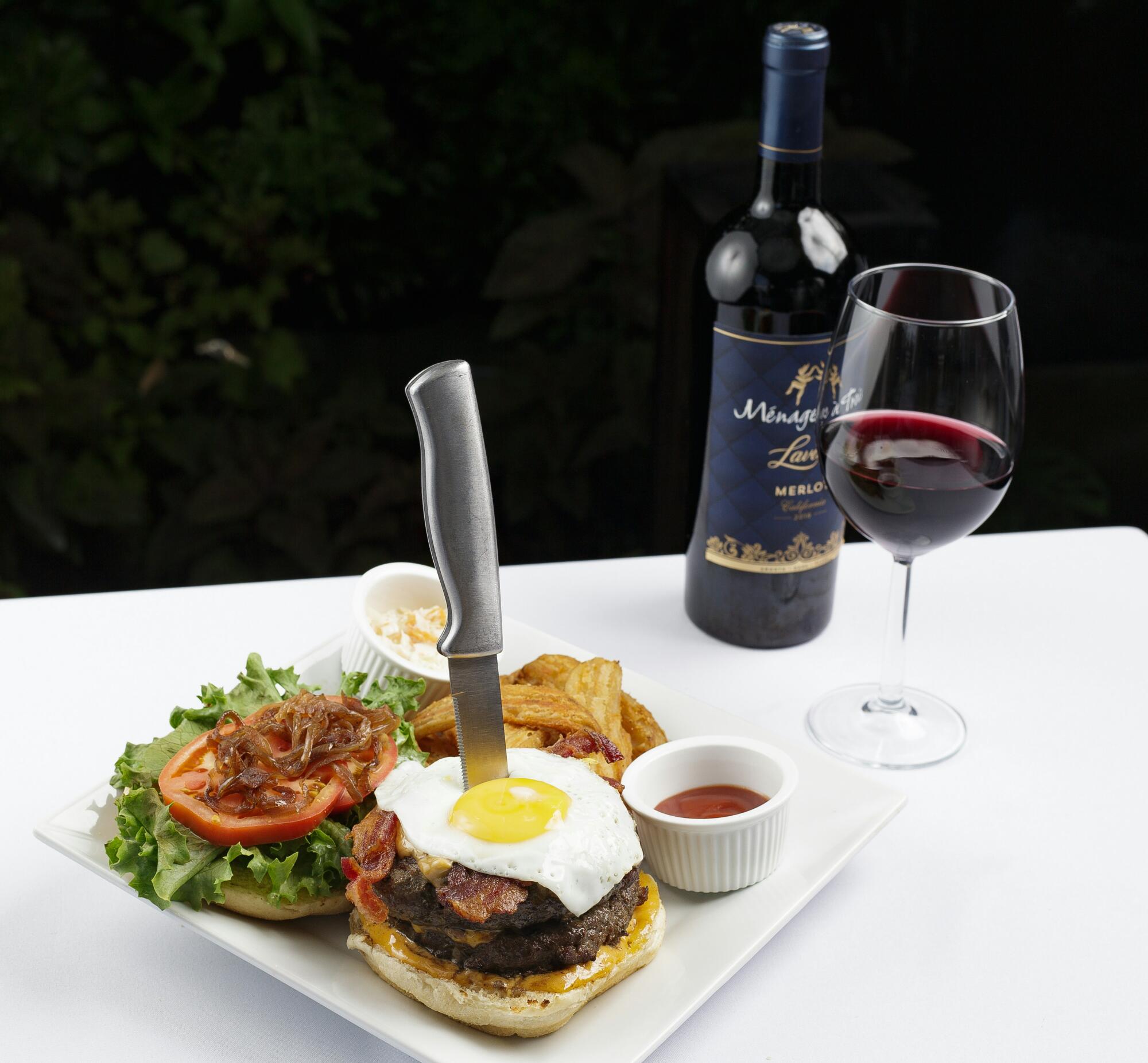 burger wine pairing